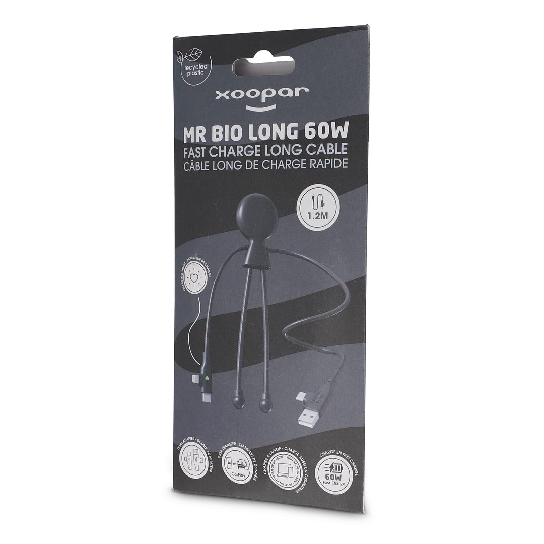 Mr. Bio Lang 60W PD Multi-Ladekabel 1.2 Meter Bendie