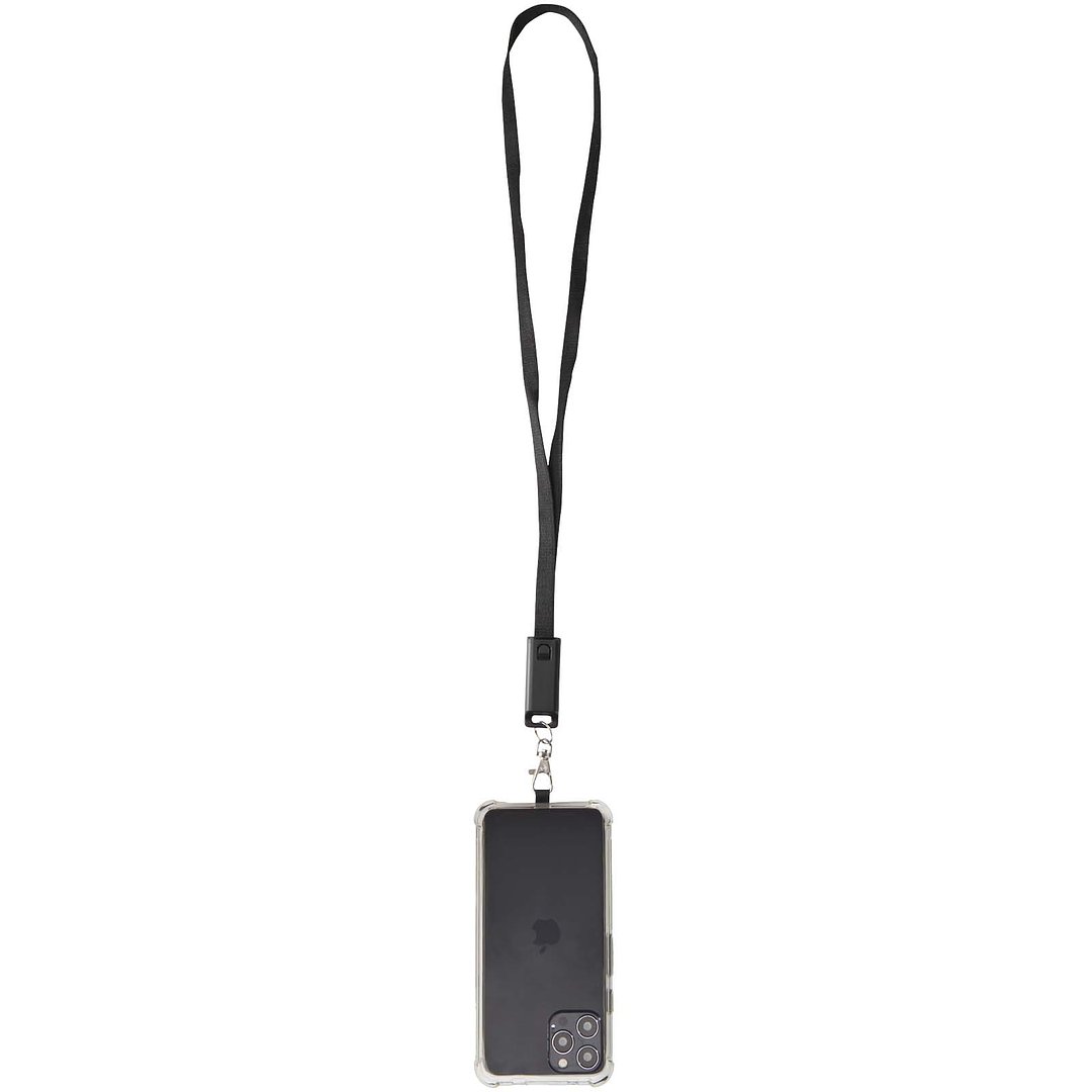 5 in 1 Lanyard Kabel aus recyceltem Kunststoff für Smartphones mit integrierter Datensynchronisierung und 65 W Schnellladefunktion - Loldy