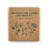 Holzpflanzgefäß-Set – Blumenmischung Giaming