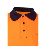 Zweifarbiges Piqué-Poloshirt (150g/m²) mit langen Ärmeln, aus Baumwolle (55%) und Polyester (45%) Lüzzaza