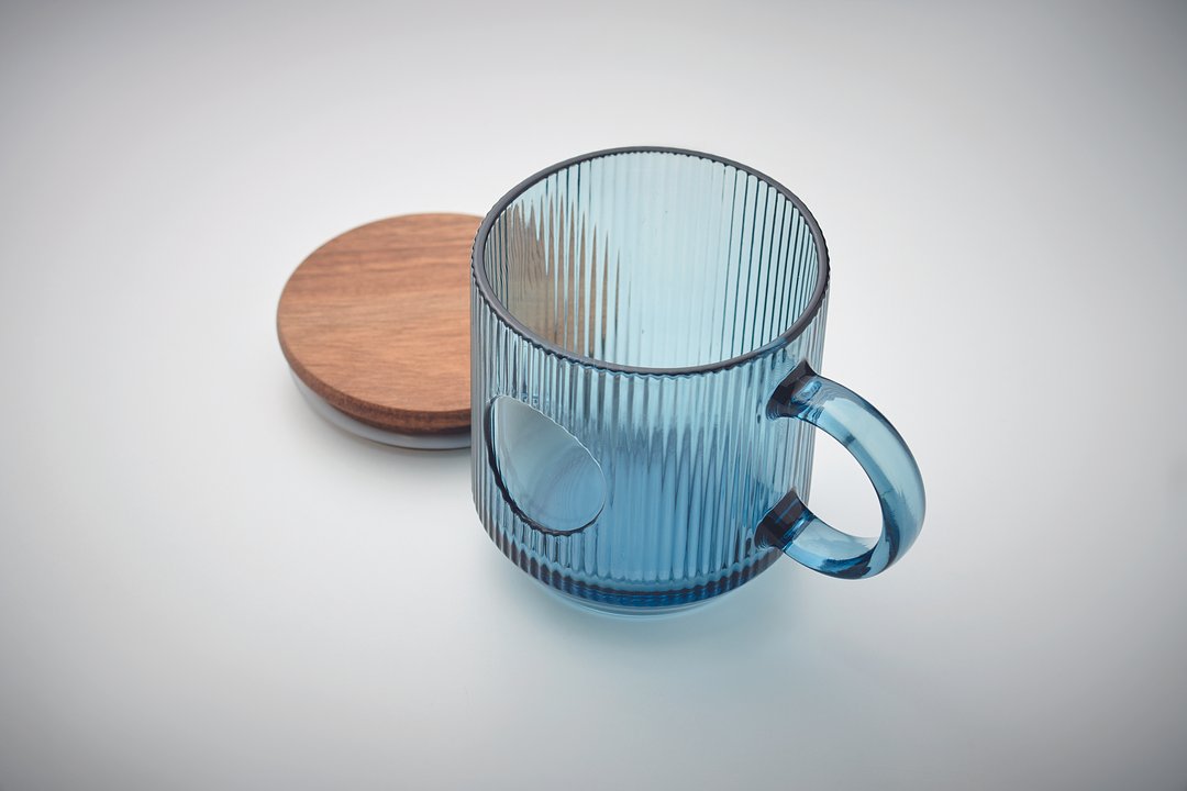 Gerippter Glasbecher 300ml Oldivandy