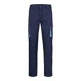 Zweifarbige Stretch-Hose mit mehreren Taschen (240 g/m²), aus Baumwolle (46 %), EME (38 %) und Polyester (16 %) Paulik
