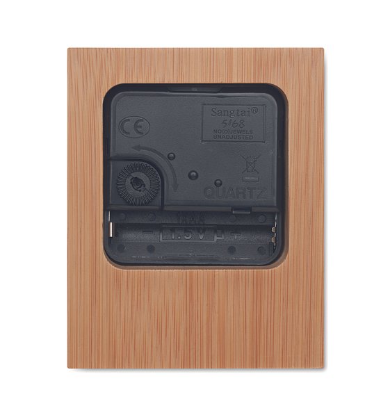 Tischuhr aus Bambus Maraite