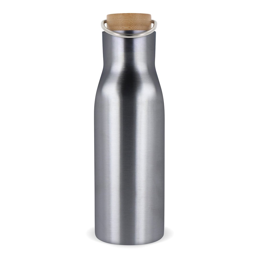 Isolier-Flasche mit Bambusdeckel, 500ml Miriori