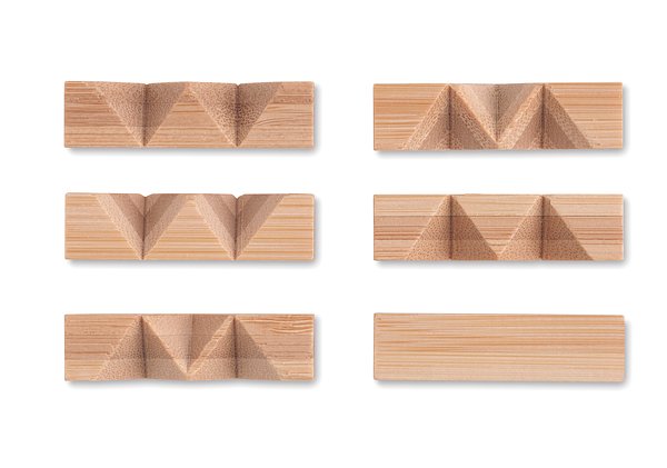 Holzpuzzle/Gehirnjogging Bambus Dumengas