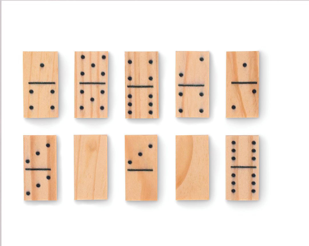 Domino- und Spielkarten-Set Bisteis