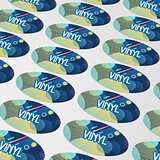 Vinyl Sticker Oval 20x10mm Buolfrs