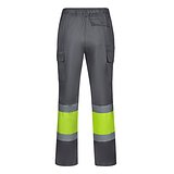 Zweifarbige Hose aus Twill (190g/m²), Baumwolle (20%) und Polyester (80%) Menatri