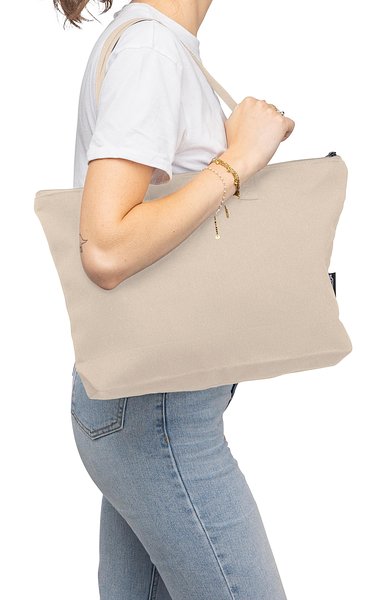 Tragetasche aus recyceltem Polycotton (330 g/m2) Benja