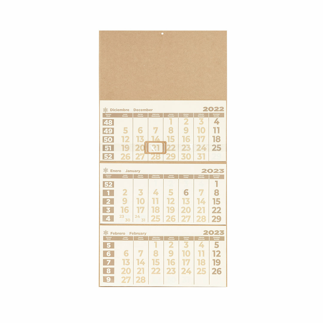 Vierteljährlicher Wandkalender Idmex