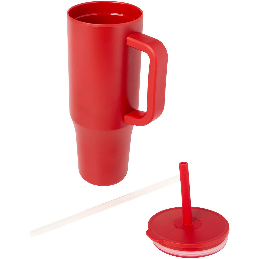 900 ml RCS-zertifizierter Isolierbecher mit Silikon Trinkhalm - Annang
