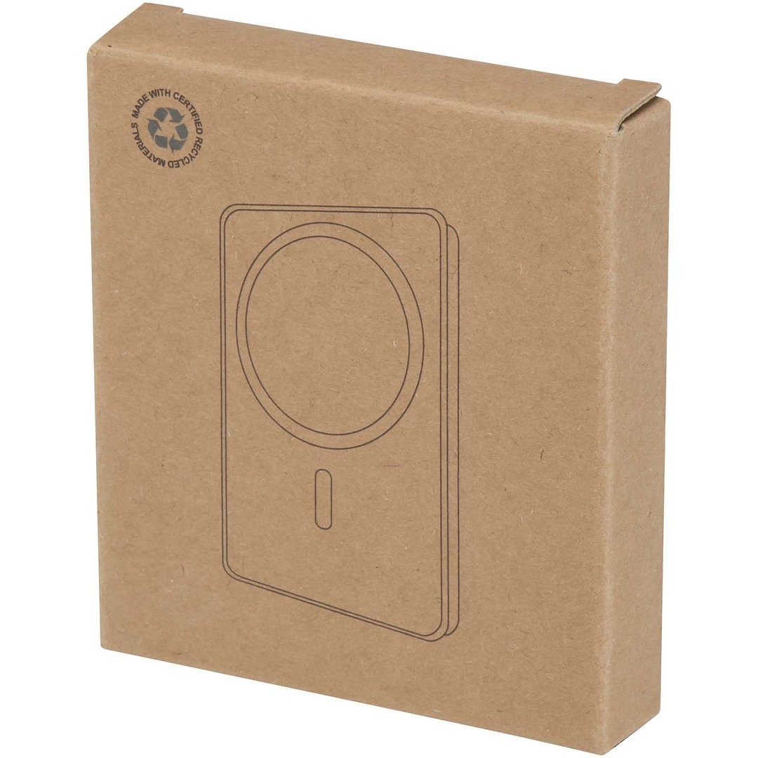 15 W 5.000 mAh magnetische kabellose Powerbank mit 20 W PD aus recyceltem Kunststoff - Vichtans