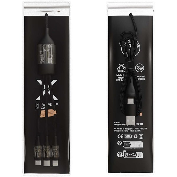 100 W/5 A 5-in-1 Schnellladekabel mit Digitalanzeige - Annen