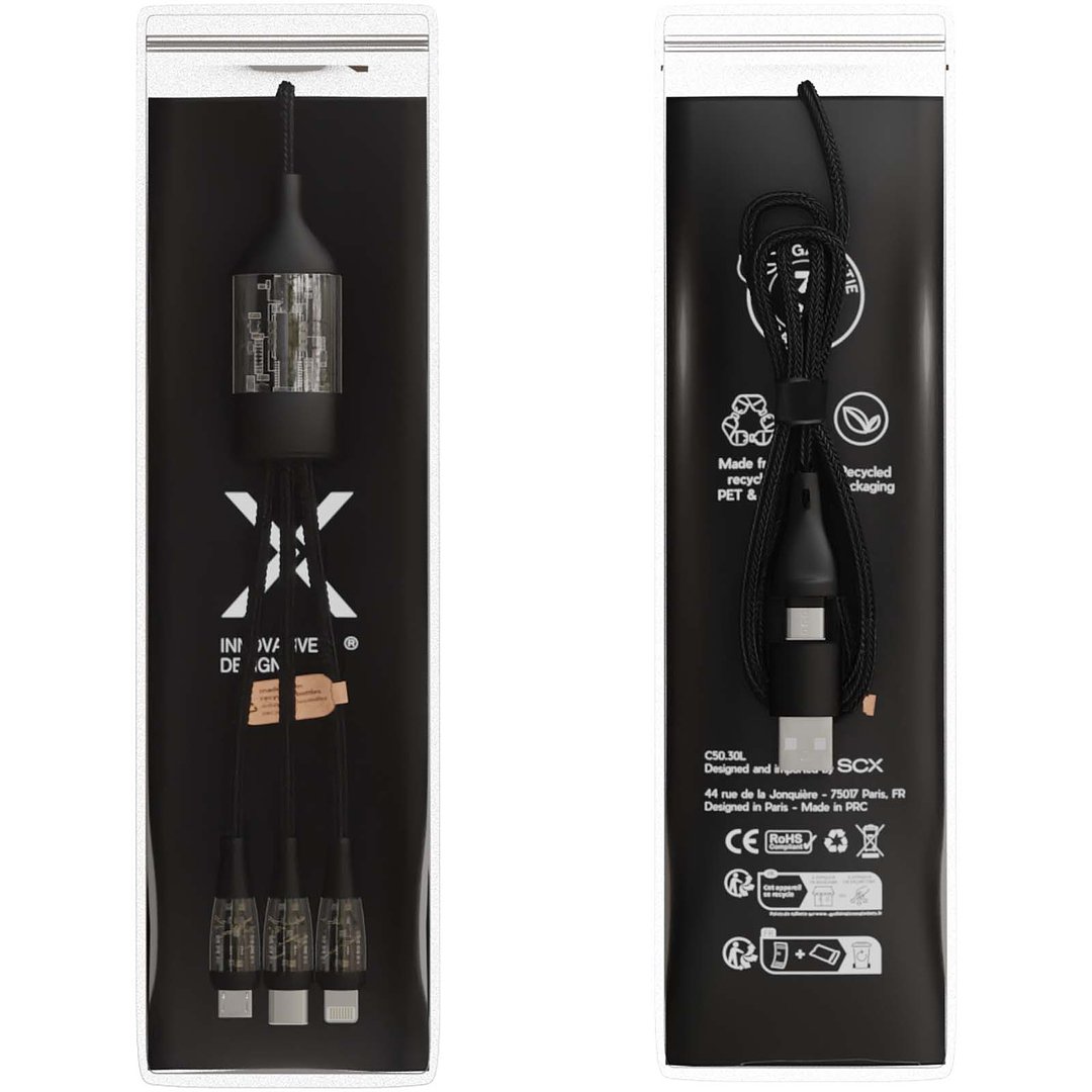 100 W/5 A 5-in-1 Schnellladekabel mit Digitalanzeige - Annen