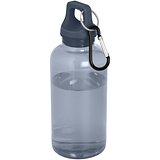 400 ml RCS-zertifizierte Trinkflasche aus recyceltem Kunststoff mit Karabiner - Emerik