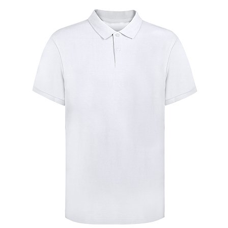 Erwachsene Weiss Polo-Shirt Idpan