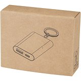 2000 mAh Powerbank aus recyceltem Aluminium mit Schlüsselanhänger - Ferg
