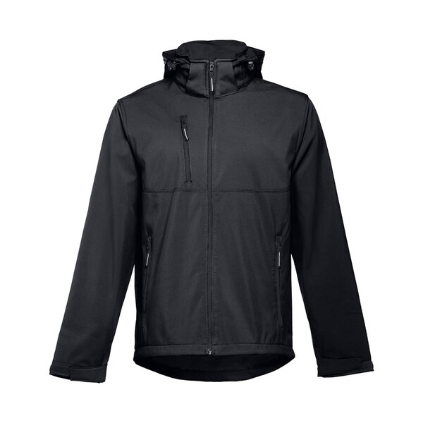 Herren SoftShell, mit abnehmbarer Kapuze Minatin