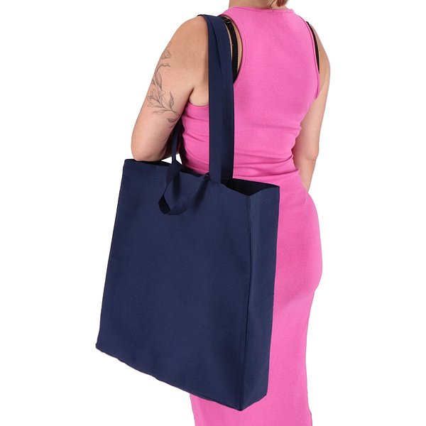 Tragetasche aus Baumwolle OEKO-TEX® 38 x 10 x 42cm 140g/m² Saretis