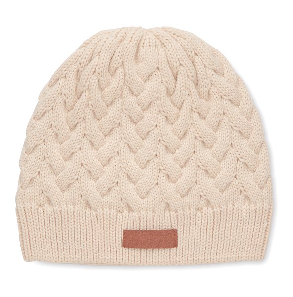 Mütze im Zopfstrickmuster RPET Marld