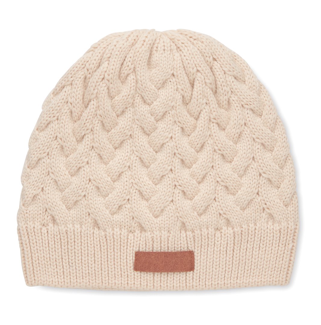Mütze im Zopfstrickmuster RPET Marld