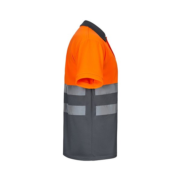 Zweifarbiges Poloshirt im Bird-Eye-Design (160g/m²) mit kurzen Ärmeln, aus Polyester (100%) Nicha