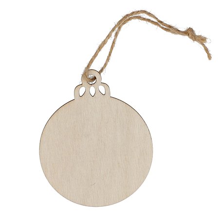 Weihnachtskugel in Form einer Holzkugel Betian