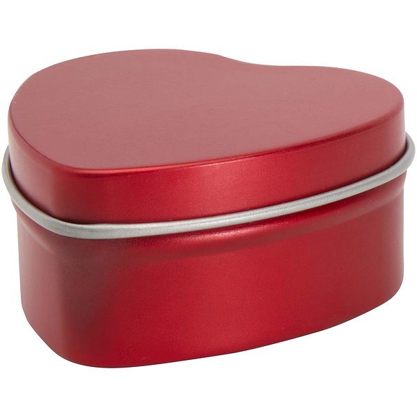 Herzförmige Zinnkerze mit Vanille Duft - Giun