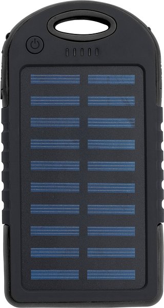 Gummierte ABS Solar-Powerbank Giannep