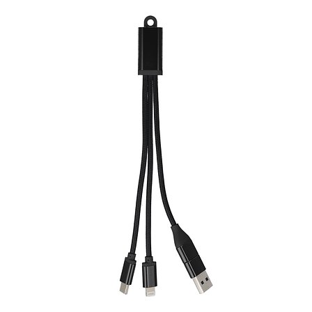 2-in-1-Ladekabel USB-A/C zu USB-C &amp; Lightning Aluminium Menanrg