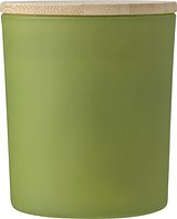 Kerze Rendi | Glas mit Bambusdeckel | Sojawachs | 280 g