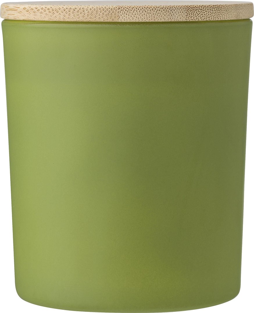 Kerze Rendi | Glas mit Bambusdeckel | Sojawachs | 280 g