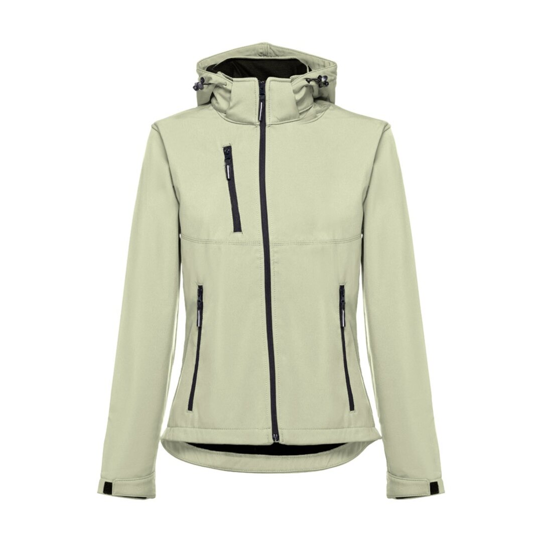 Softshelljacke für Damen, mit abnehmbarer Kapuze Badala