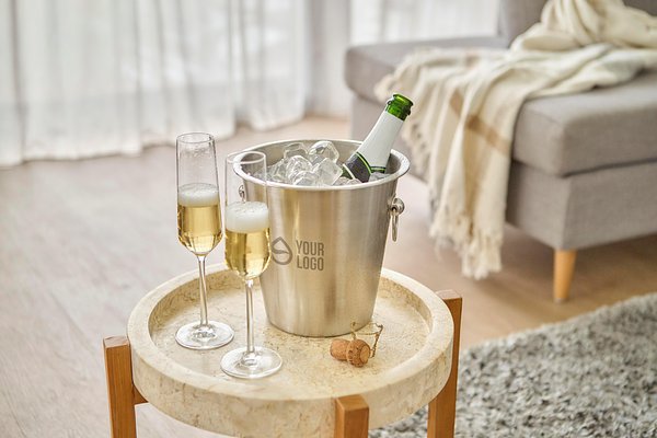 Sekt- und Champagnerkühler aus Edelstahl Walingi