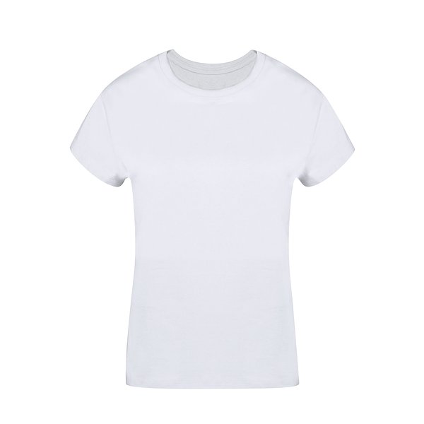Erwachsene Frauen Weiss T-Shirt Idiyo