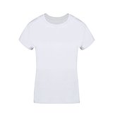 Erwachsene Frauen Weiss T-Shirt Idiyo