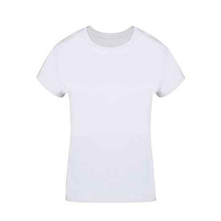 Erwachsene Frauen Weiss T-Shirt Idiyo