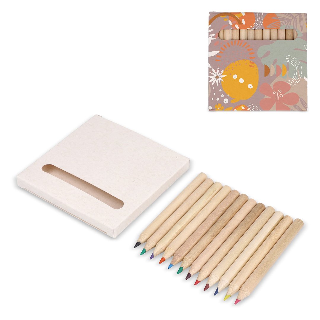 12 Buntstifte in einer Schachtel aus recyceltem Milchkarton Paltinat