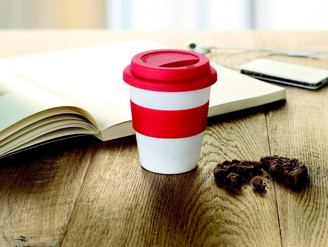 PP Becher mit Silikon-Deckel Cianiga