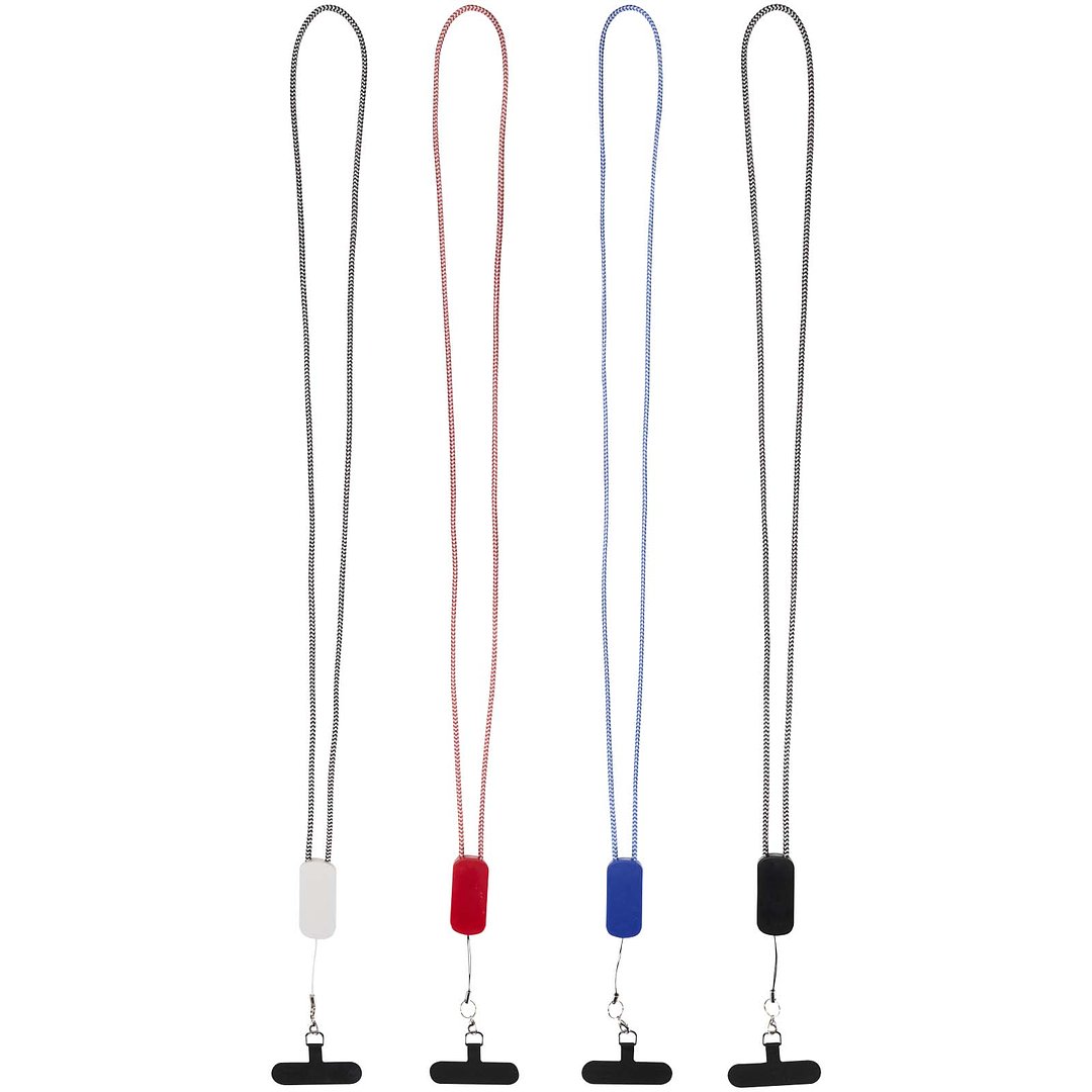 Smartphone Lanyard aus recyceltem Kunststoff mit 27 W 5-in-1 integriertem Kabel - Joven