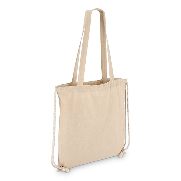 Baumwoll-Tragetasche mit Kordelzug OEKO-TEX® 38 x 42cm 140g/m² Waraie