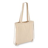 Baumwoll-Tragetasche mit Kordelzug OEKO-TEX® 38 x 42cm 140g/m² Waraie