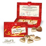 Präsentbox "Business" mit Lindt Schokoherzen
