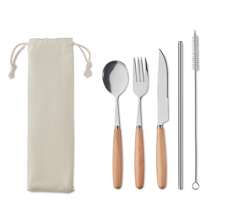 Besteck-Set Edelstahl Leycien