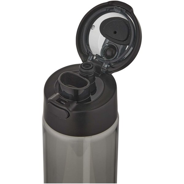700 ml RCS Trinkflasche aus recyceltem Kunststoff mit Multifunktionsdeckel und Klappstrohhalm - Vreilga