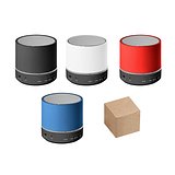 Lautsprecher mit 3W und 4h30m Akkulaufzeit aus 100% rABS Jörilld