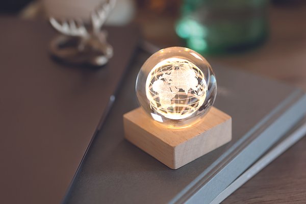 LED-Glaskugel Globus Marler