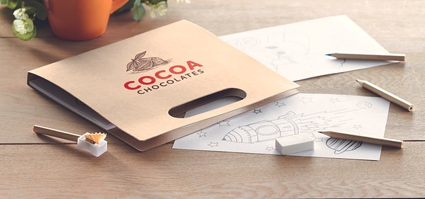 Malset mit 6 Buntstiften Hathli