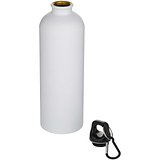 750 ml matte RCS-zertifizierte, einwandige Trinkflasche aus recyceltem Edelstahl mit Karabinerhaken - Nolfenas