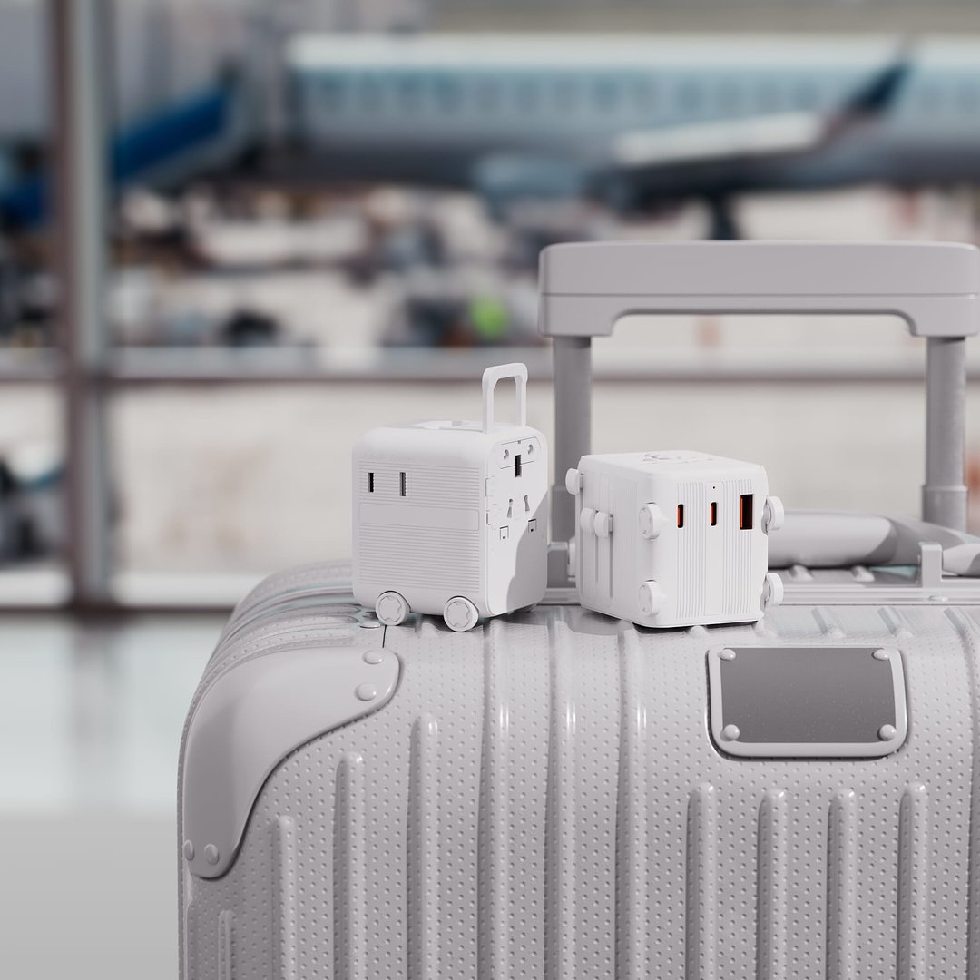 Luggie GaN Weltreise-Adapter-Trolley Orethla